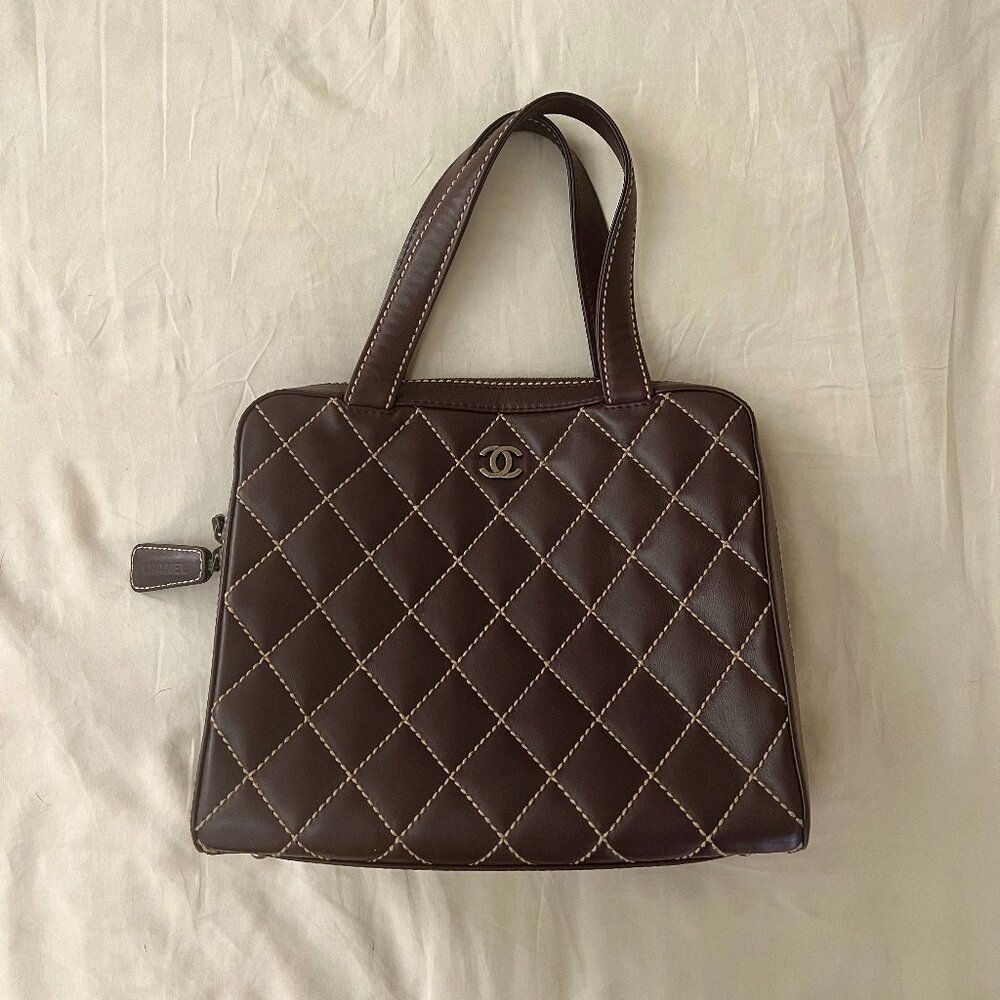 Vintage Chanel Surpique Bowler Bag